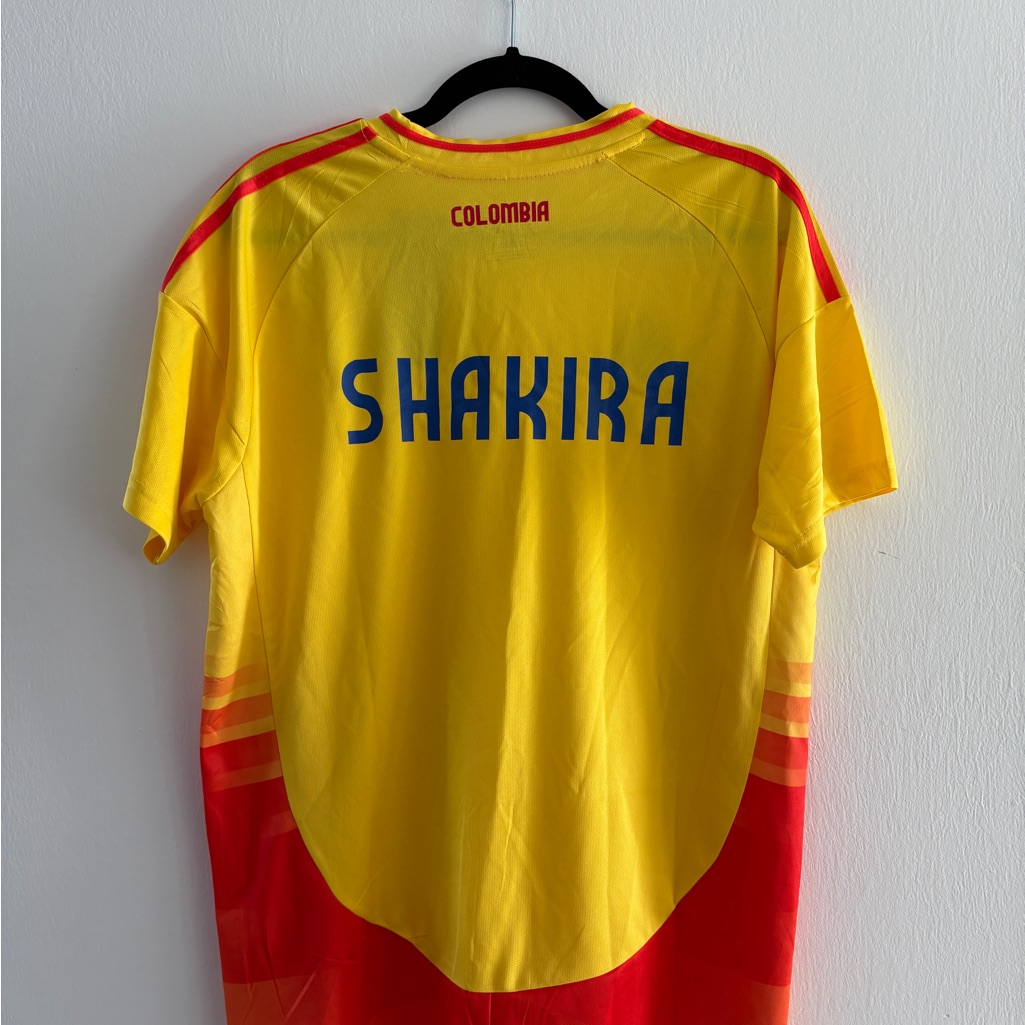 Colombia National Team Jersey Shakira Name On Back  Size M Shakira TShirt